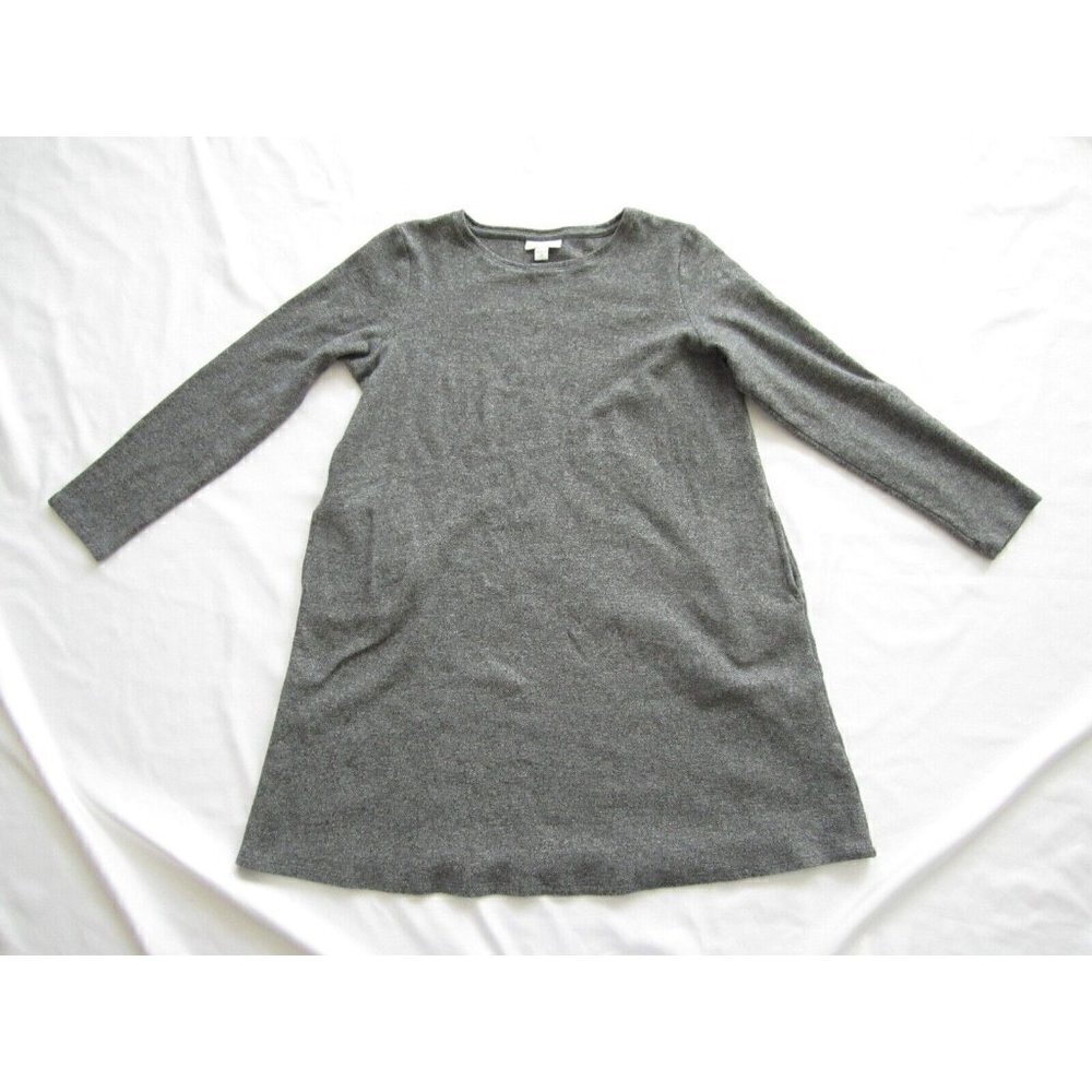 Pure J.Jill Lagenlook Minimalist Shift Dress Pockets Coastal Sz XS (WB168)